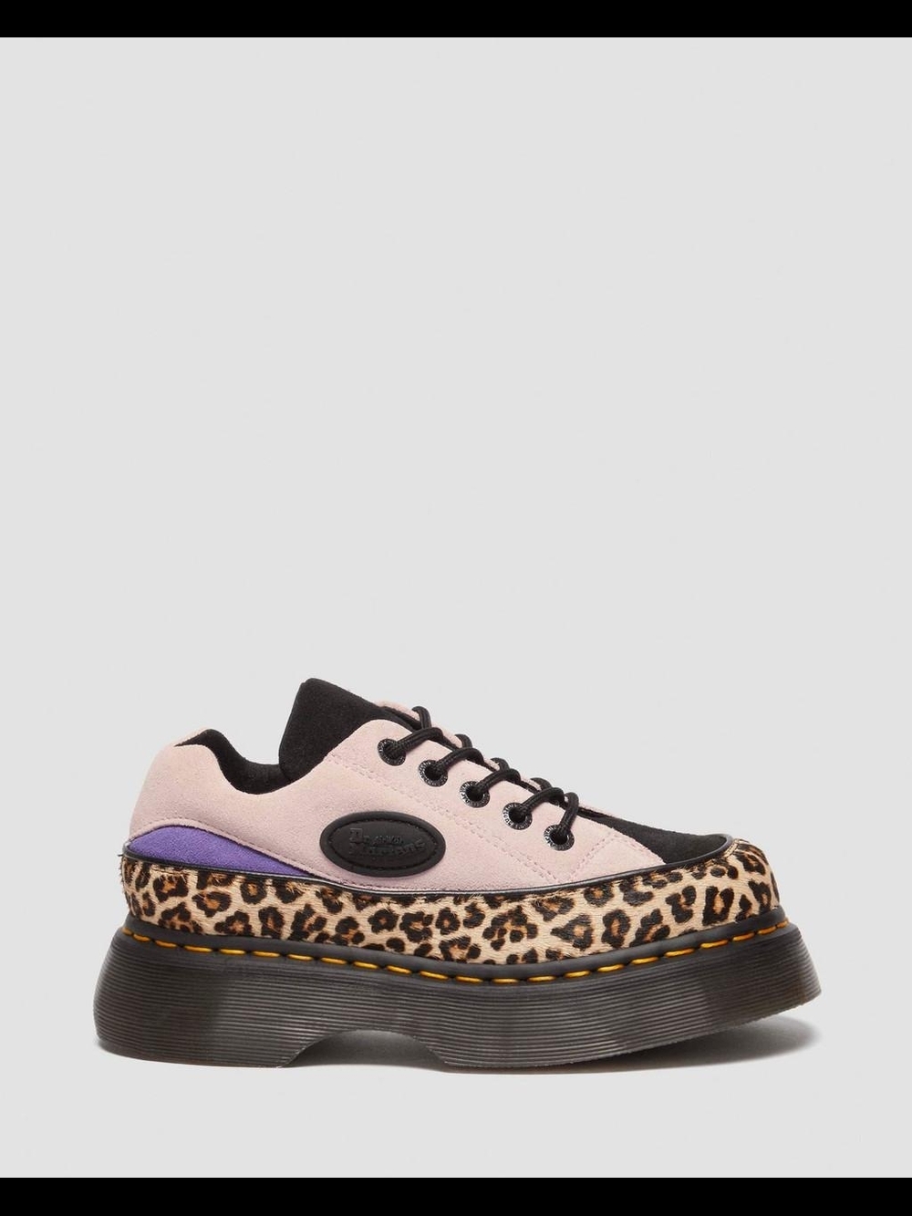 Dr. Martens Buzz Light Tan + Powder Pink - Mini Leopard Spot - Picture 7 of 8